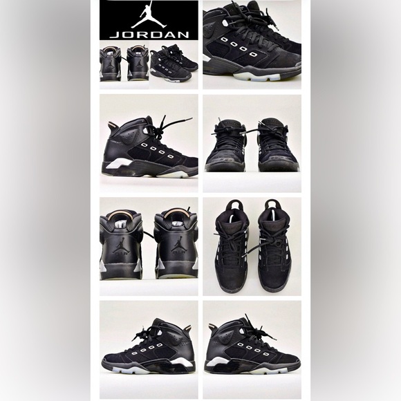 Jordan Black and White Sneakers